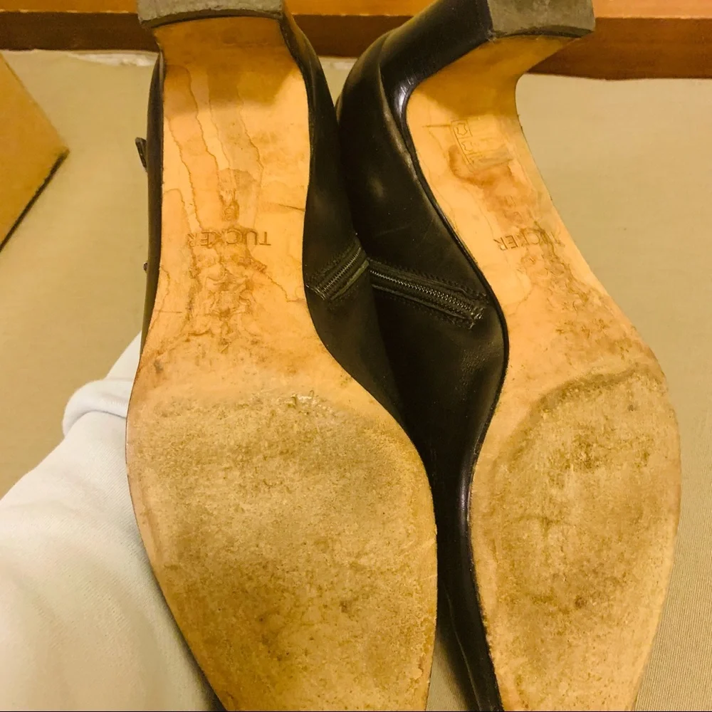 BRIGHTON Tucker Black Square Toe Booties - Picture 10 of 10